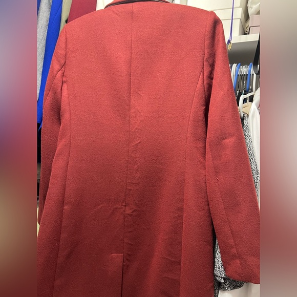 045. NWOT Banana Republic Spice Rum Double Coated Coat - Picture 3 of 7